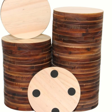 Wood Coasters,4 Inch Round 